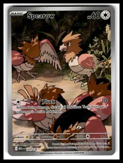 Spearow 151/132 Me01: Mega Evolution Holo Rare-Pokemon TCG-NM - Image 1