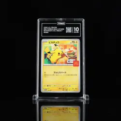 2025 Pokemon Mega Japanese McDonald's Collection Promo Pikachu TAG 10 (984) - Image 1