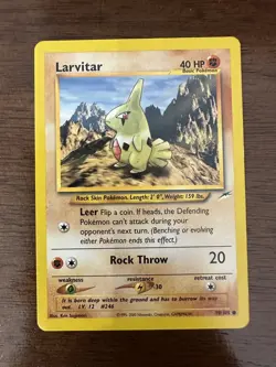 Larvitar 70/105 Vintage Pokemon Neo Destiny Set 2002 LP - Image 1