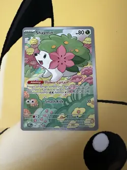 Shaymin 185/182 Holo Illustration Rare Destined Rivals 2025 Pokemon NM - Image 1