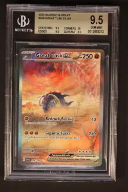 Pokemon TCG Great Tusk EX 246/198 BGS 9.5 Scarlet & Violet Base 2023 246/198 sir - Image 2