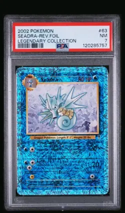2002 Pokemon - Seadra - Reverse Foil - Legendary Collection - 63/110 - PSA 7 - Image 1