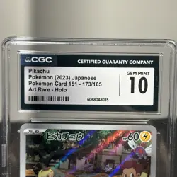Pikachu AR 173/165 - CGC 10 Gem Mint - Pokemon 151 sv2a TCG - Image 3