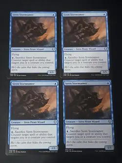 SIREN STORMTAMER X 4 N/M COMMANDER LEGENDS MAGIC THE GATHERING - Image 1