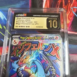 Pokemon Mega Charizard X ex 023 Me: Mega Evolution Promo Holo CGC 10 2025 - Image 3