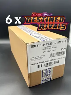 Pokemon Destined Rivals Display (ENG) - 6x36 Booster Box Case | SEALED - OVP ✅ - Image 1