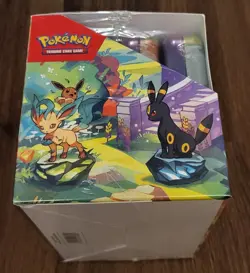 Pokemon S&V Prismatic Evolutions 10 Mini Tin Retail Display - Factory Sealed - Image 4