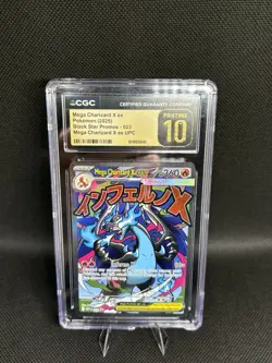 Pokemon Mega Charizard X ex Promo Holo CGC Pristine 10 023 Mega Evolution - Image 1