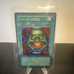 Konami Pot of Greed LOB-119 Blue Eyes Rare Spell Unlimited Yu-Gi-Oh! TCG - Image 1