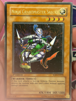LP Ninja Grandmaster Sasuke SOD-EN019 Ultimate Rare 1st Edition YuGiOh! - Image 3