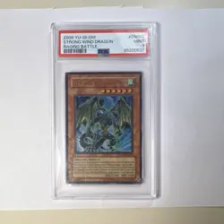 Yu-Gi-Oh! Strong Wind Dragon RGBT-EN003 Raging Battle Effect Wind PSA 9 2009 - Image 1