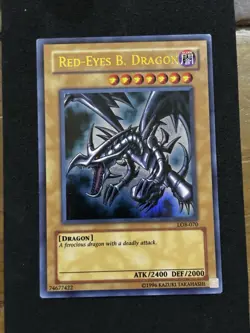 Yu-Gi-Oh! Red-Eyes B. Dragon Ultra Rare LOB-070 Unlimited Legend Konami - Image 1