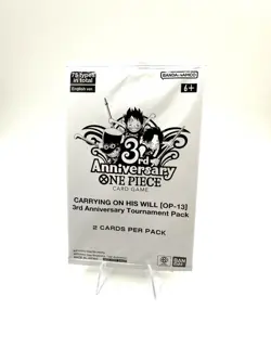 One Piece TCG - 3rd Anniversary Tournament Pack - Carrying on His Will - Sealed - Image 1