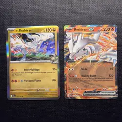 (2 Card Lot) Reshiram EX & N's Reshiram Pokemon TCG Cards - Image 1