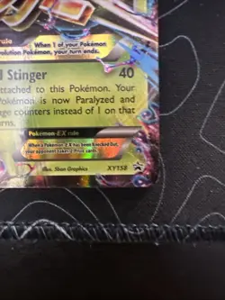 Mega Beedrill EX XY158 Holo Promo Card Top Loader, Near Mint Condition - Image 2