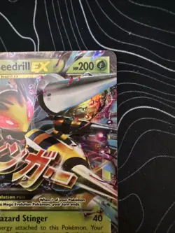 Mega Beedrill EX XY158 Holo Promo Card Top Loader, Near Mint Condition - Image 3
