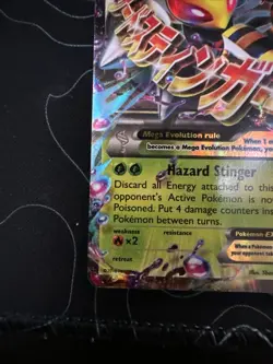 Mega Beedrill EX XY158 Holo Promo Card Top Loader, Near Mint Condition - Image 5
