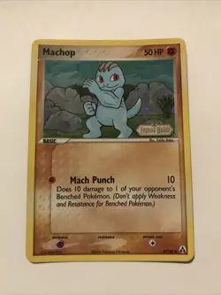 Machop - 57/92 - EX Legend Maker Stamped - Holo - Pokemon Card - Image 1