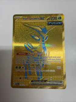 Pokemon TCG Iron Leaves EX Prismatic Evolutions Holo Card 176/131 - Image 1