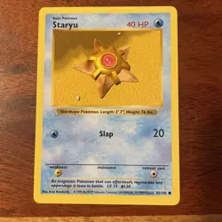 Staryu Shadowless Non-Holo Common Base Set Card 65/102 Pokemon 1999 WOTC - Image 1