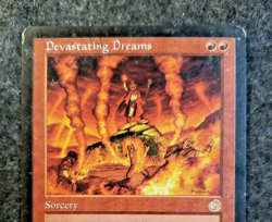 Devastating Dreams Torment NM Red Rare DAMAGED MTG CARD (DS3D1G6) - Image 3