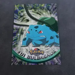 Bulbasaur #01 Topps Pokemon TV Show Animation Cards Black Label Edition 2000's - Image 1