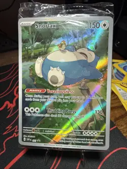 Pokemon TCG Snorlax Scarlet & Violet 151 Black Star Promo Card SVP 051 Sealed✨ - Image 1