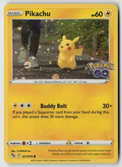 Pikachu - (Cosmos Holo) 027/078 - Misc Cards & Products Holo - PTCG - LP - Image 1