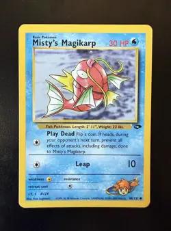 Misty's Magikarp 88/132 Gym Challenge Regular Unlimited Common Card Pokemon TCG - Image 1
