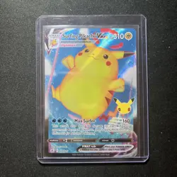 Surfing Pikachu VMAX 009/025 Ultra Rare Celebrations NM Pokemon Card - Image 1