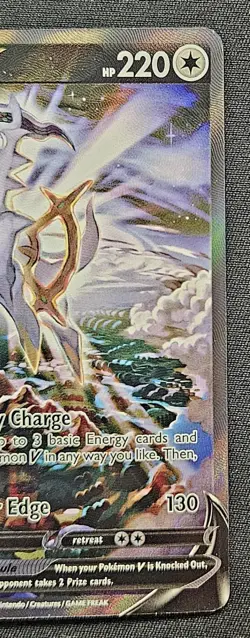 Pokemon Arceus V Full Art Ultra Rare Holo Card 166/172 Brilliant Stars - Image 5