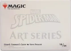 MTG Marvel's Spiderman Art Series Lizard, Connor's Curse Gold Stamp - Image 2