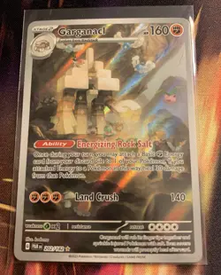 Pokemon TCG Garganacl Illustration Rare 202/182 Paradox Rift Holo NM - Image 1