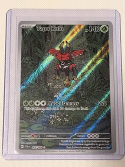 Pokemon TCG Tapu Bulu Holo Illustration Rare Card 065/064 Shrouded Fable - Image 1