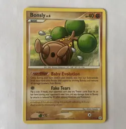 Pokemon Bonsly 71/130 Diamond and Pearl Regular 2007 NM - Image 1