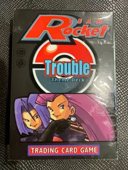 1999 Pokemon TCG Team Rocket Trouble Factory Sealed Theme Deck - Image 1