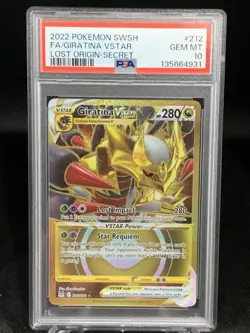 PSA 10 2022 POKEMON SWORD & SHIELD LOST ORIGIN SECRET FULL ART/GIRATINA VSTAR - Image 1
