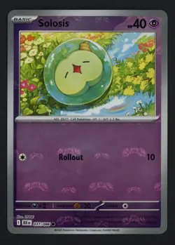 Solosis (Master Ball Pattern) 037/086 SV: Black Bolt Common Pokemon TCG - Image 1