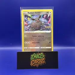 Radiant Eevee SWSH230 Sword & Shield Holo Pokemon Go - Image 1