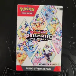 Pokemon Scarlet & Violet Prismatic Evolutions Booster Bundle Box 6 Packs - Image 1