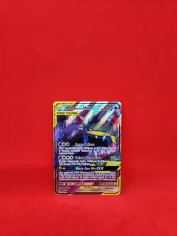 tag team Muk & Alolan Muk GX (Full Art) 196/214 Sm-Unbroken Bonds Holo Pokemon - Image 1
