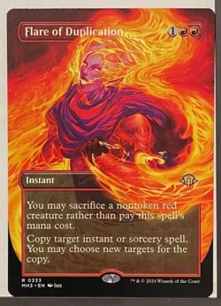 Flare of Duplication Borderless - Modern Horizons 3 MTG Magic the Gathering - Image 1