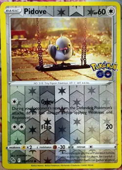 Pidove Reverse Holo - 061/078 - Pokemon Go Pokemon 2022 - Image 1