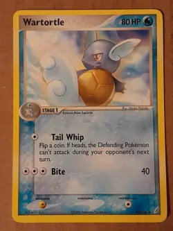 Pokemon Wartortle 43/100 Crystal Guardians NM-MT See Pictures - Image 1