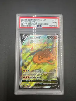 2019-2023 Pokemon SWSH Black Star Promos Charizard V #SWSH260 PSA 9 - Image 1
