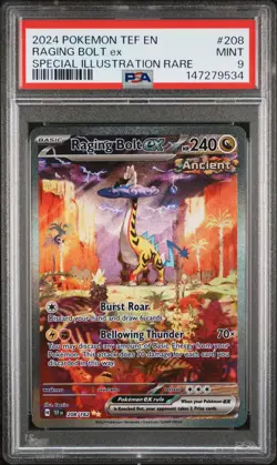 Raging Bolt Ex 208/162 Pokemon Temporal Forces SIR #208 MINT PSA 9 - Image 1