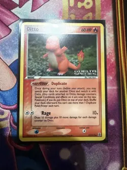 EX Delta Species Ditto Charmander 37/113 Stamped Holo Pokemon TCG MP - Image 1