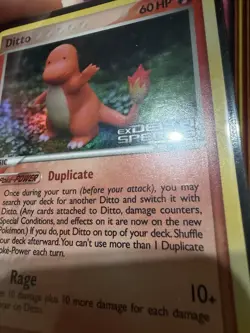 EX Delta Species Ditto Charmander 37/113 Stamped Holo Pokemon TCG MP - Image 2
