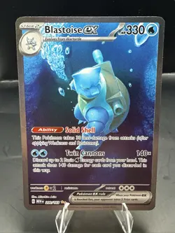 Pokemon Blastoise ex 200/165 Scarlet & Violet 151 Special Illustration Rare LP A - Image 2