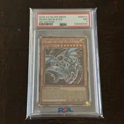 2025 Yu-Gi-Oh! 1st Edition Heart of the Blue-Eyes #MP25-EN013 PSA 7 - Image 1